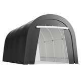 Abri d'auto en forme de dôme 10 'x 20', garage portatif avec 2 portes enroulables