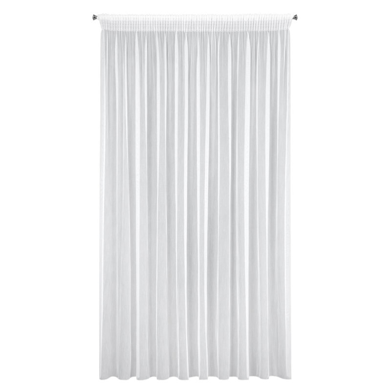 Kassandrea Sheer Curtain Single Panel, 270cm H x 350cm W, White