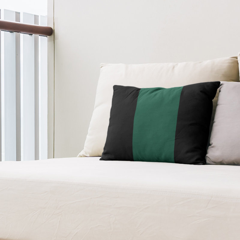  Coussin lombaire intérieur / extérieur Football, Vert / noir foncé