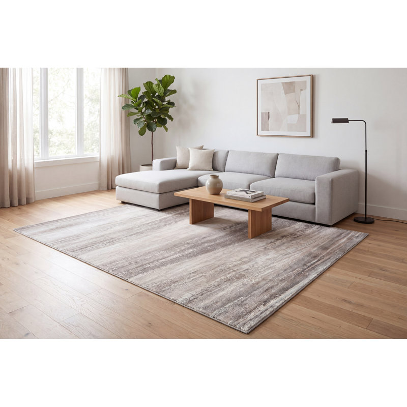 LAZER 12675-990 GRIS / GRIS FONCÉ, Rectangle 6 pi 7 po x 9 pi