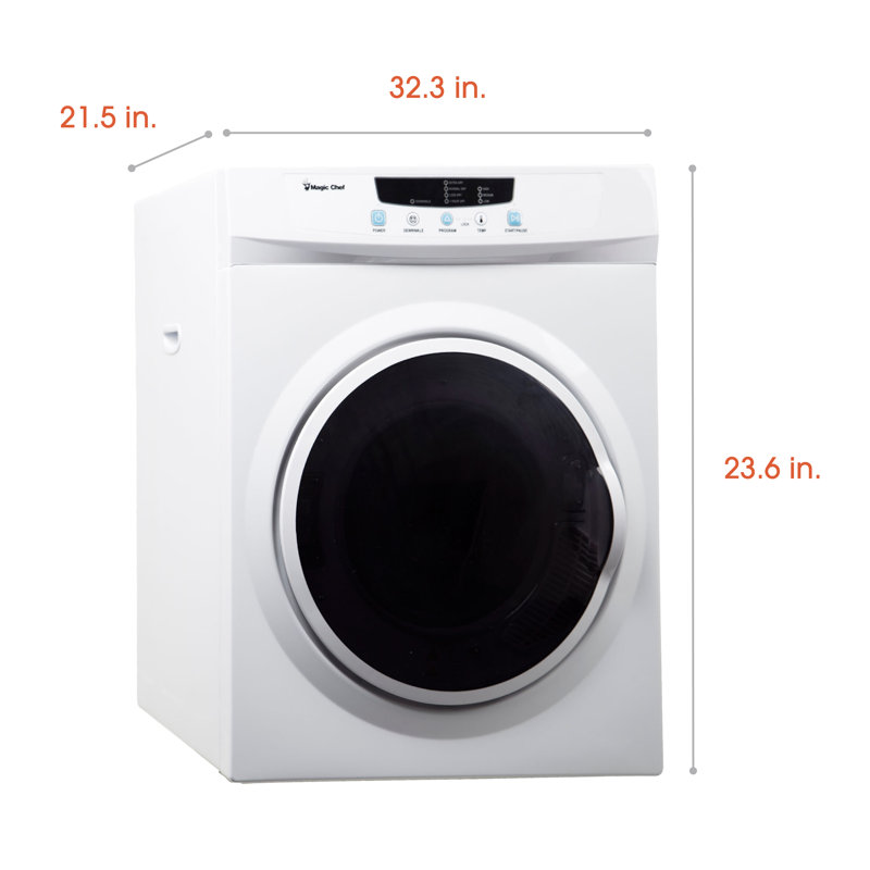 Magic Chef 3.5-Cu. Ft. Compact Electric Dryer in White
