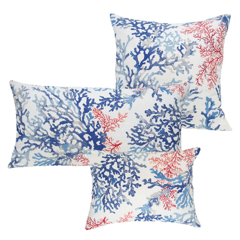 Outdoor Throw Pillow, 12" H x 18" W