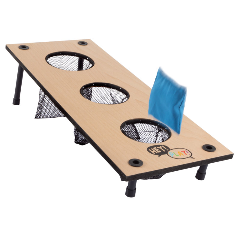 2-in-1 Washers Game and Bean Bag Toss Set - Outdoor Classic Wooden Game for Backyard and Tailgate