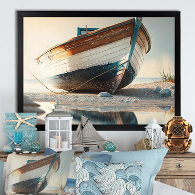 Boat on Shore I - Print on Canvas