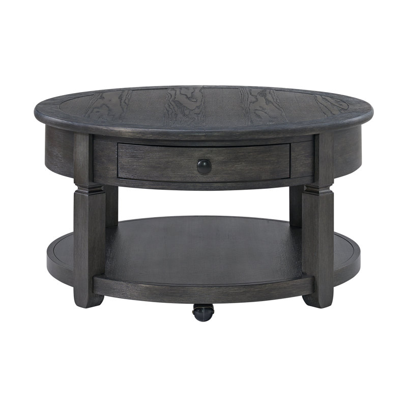 Brownstone Round Coffee Table With Storage