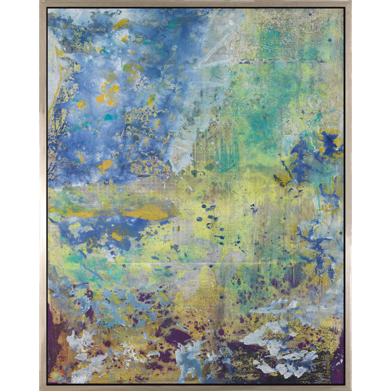 «Ripples on the Water», peinture sur toile à cadre flottant