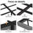 Cowen Floating Bed Frame with LED Lights Metal Slats Underbed Storage Space No Box Spring-133985343-76432950