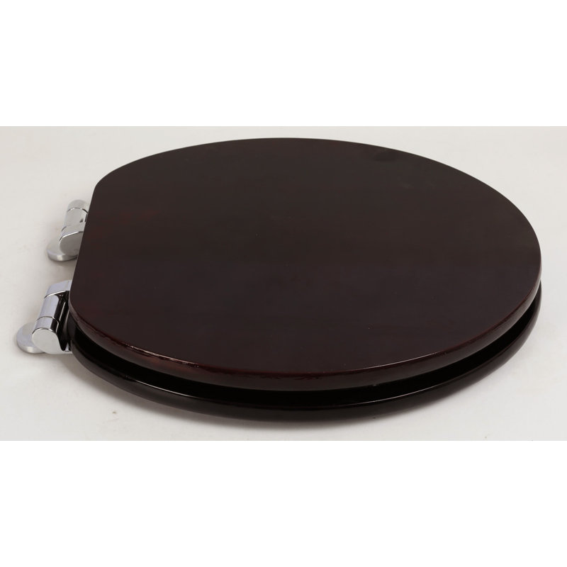 Round Toilet Seat and Lid, Classic Mahogany