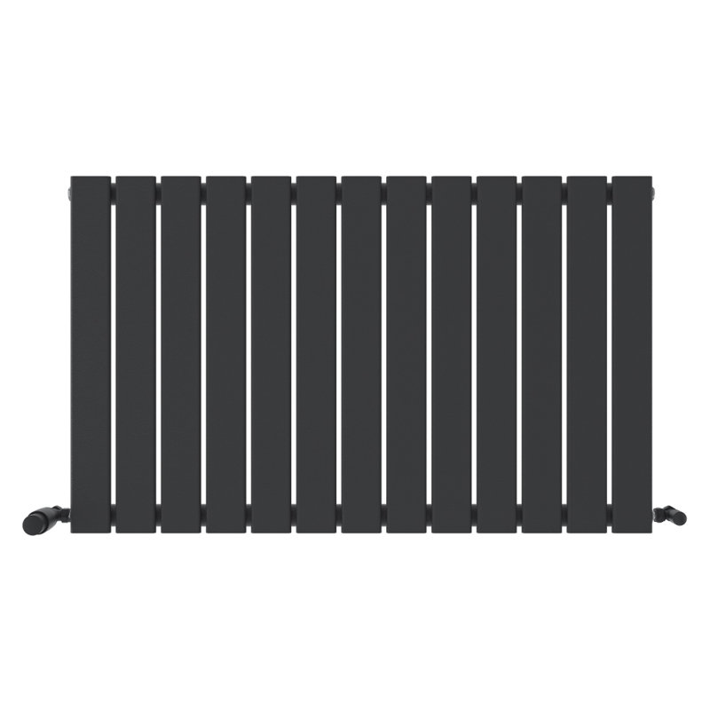 iBathUK Apex Horizontal Radiator, Single Panel Radiators, 600- Slim Radiator, 60cm H x 98.8cm W x 52cm D