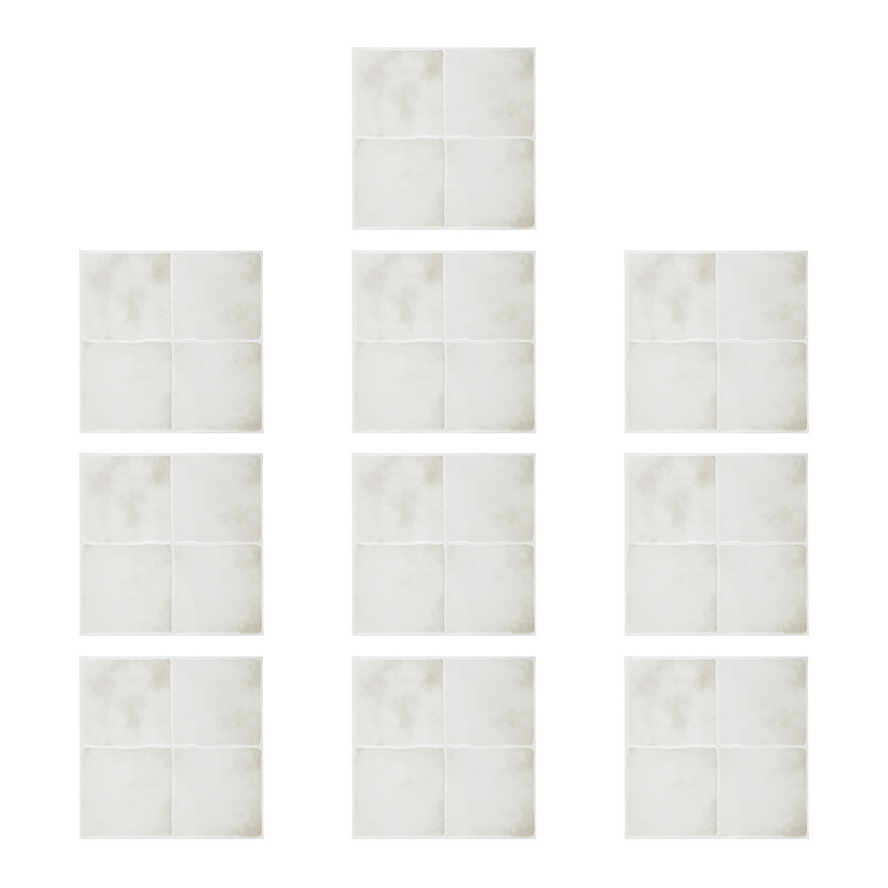 10Pcs Self-Adhesive Wall Tile Stickers