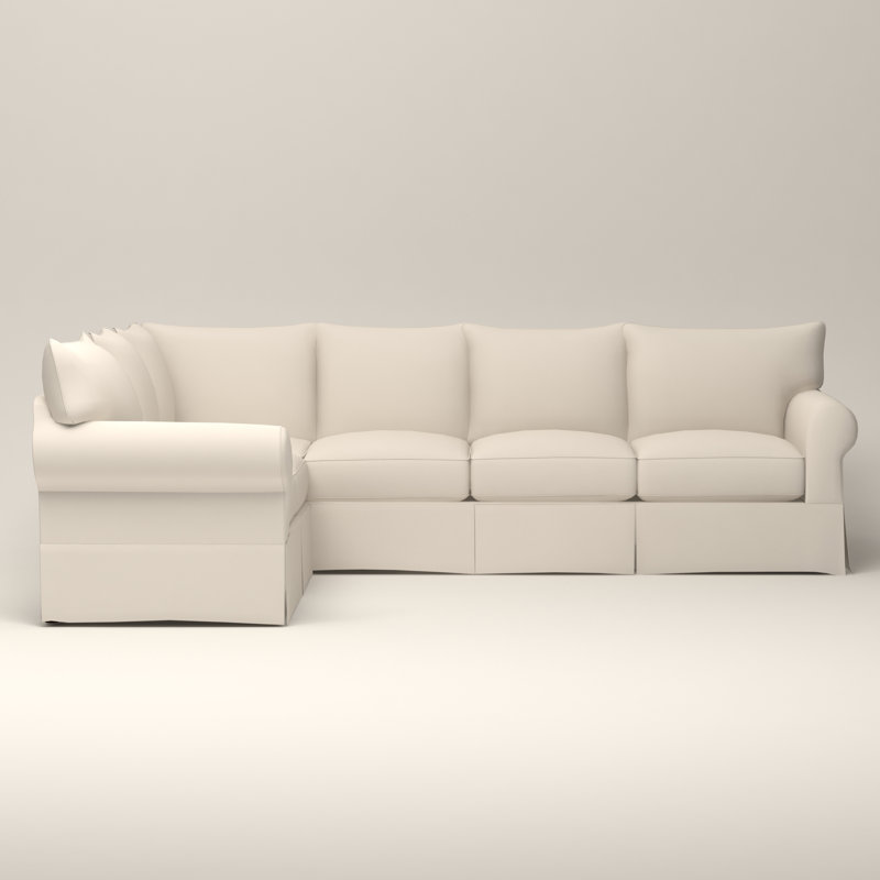 Amari Sectional, Left Hand Facing, Bayou Off White Canvas