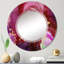 Miroir mural moderne et abstrait brun-1355210181
