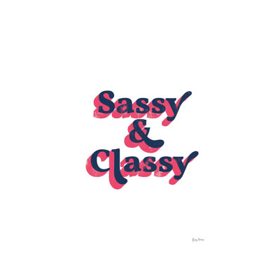 Rainbow Sassy And Classy Bold by Becky Thorns - Wrapped Canvas Print