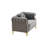 Velvet Chesterfield sofa with round pillows-1871219929