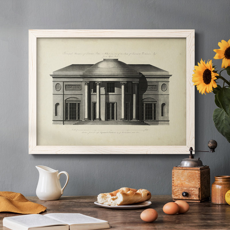 " Richardson Architecture III ", White, 18" H x 26" W x 1.5" D
