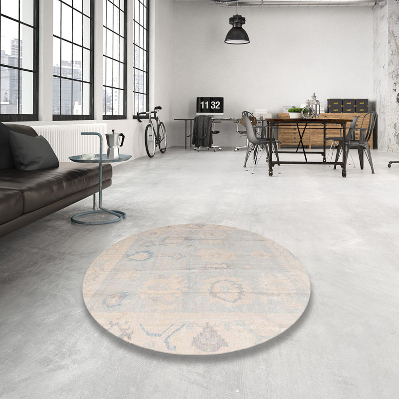 Tapis abstrait moderne 4596, Rond 5 pi