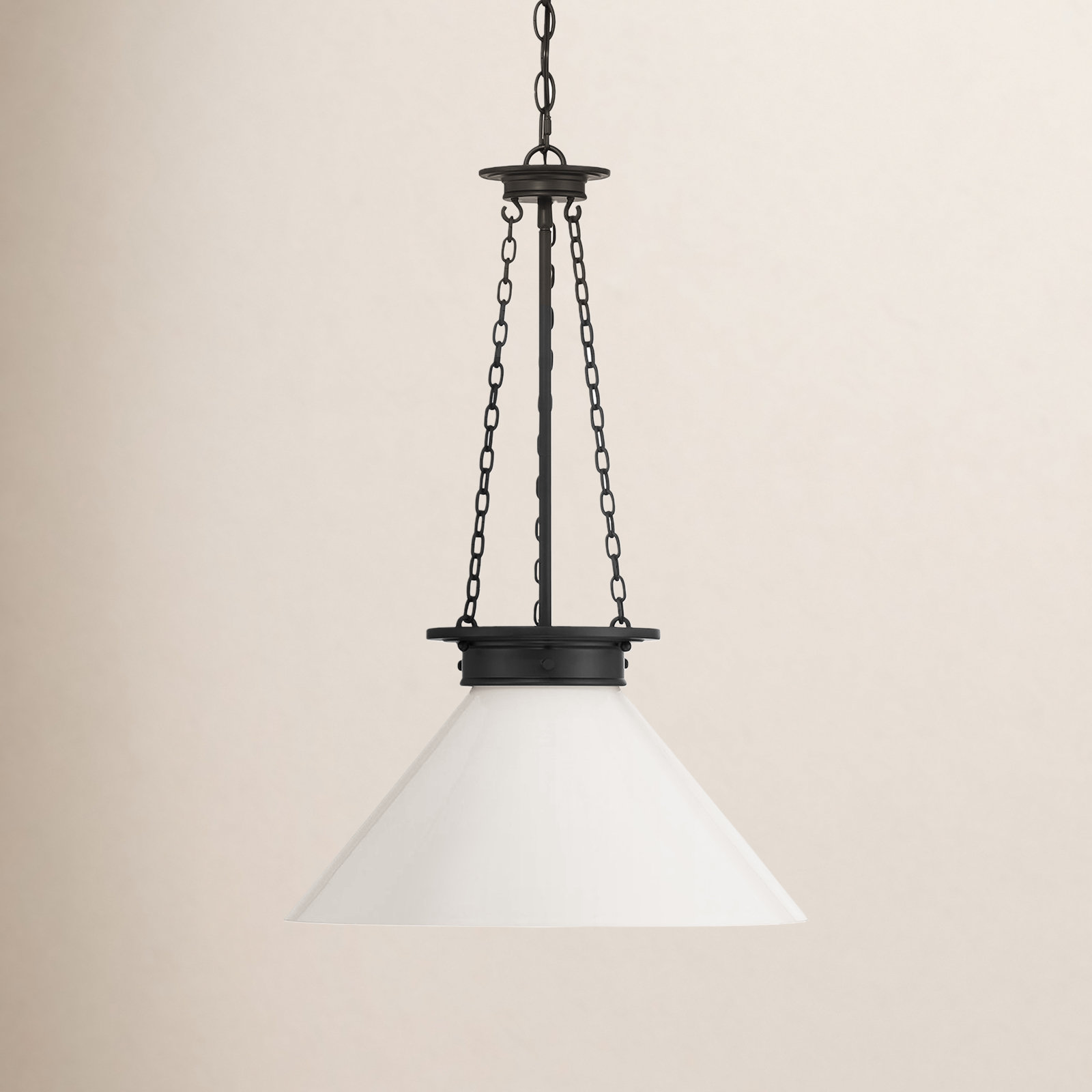Guro Dimmable Single Light Pendant, Black