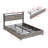 Bed Frame, Storage Headboard With Charging Station, Solid And Stable, Noise Free, No Box Spring Needed, Easy Assembly-870166183