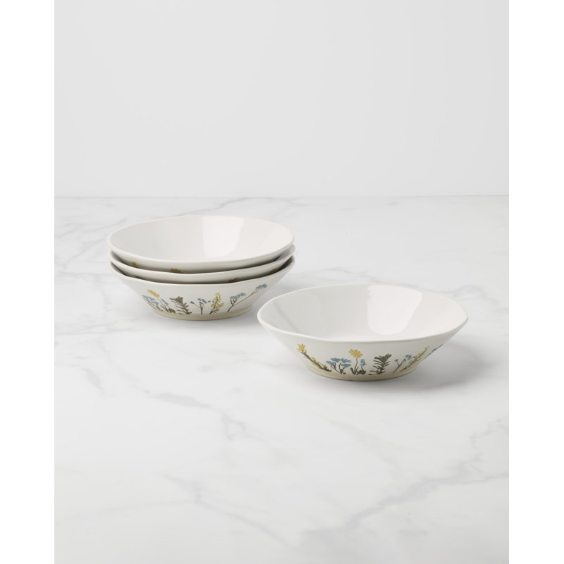 Wildflowers 8" Pasta Bowls, S/4