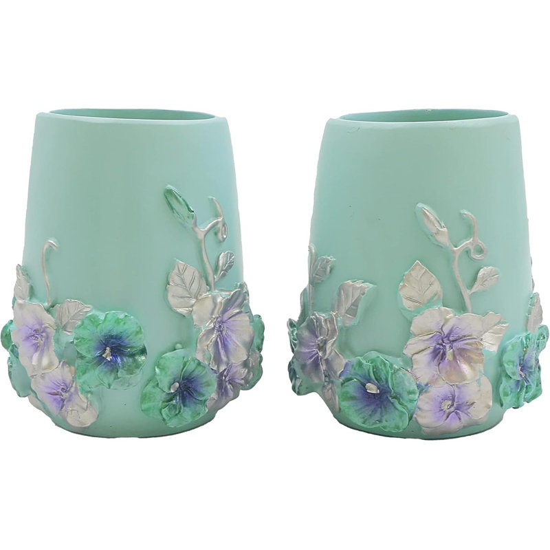 Five piece bathroom accessory set