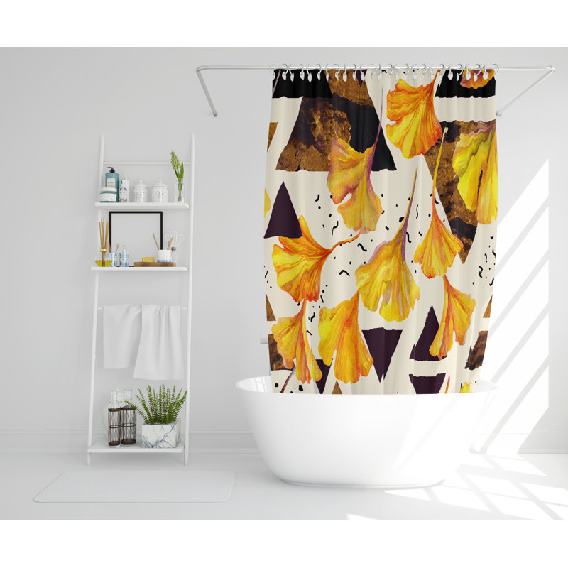 Weybossett Polyester Shower Curtain Set, 168cm H x 168cm W