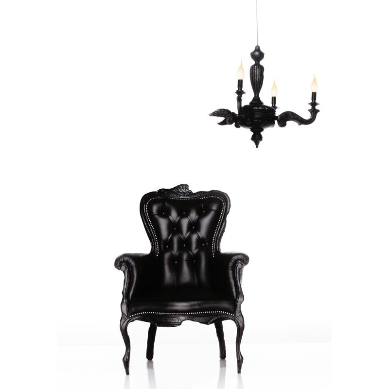 Smoke Leather Armchair