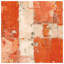 Couvre-lit matelassé abstrait orange et beige toutes tailles-126684892