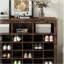 Buffet rustique brun avec rangement pour chaussures-395027242