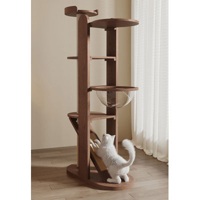 Multi-Functional Solid Wood Cat Tree