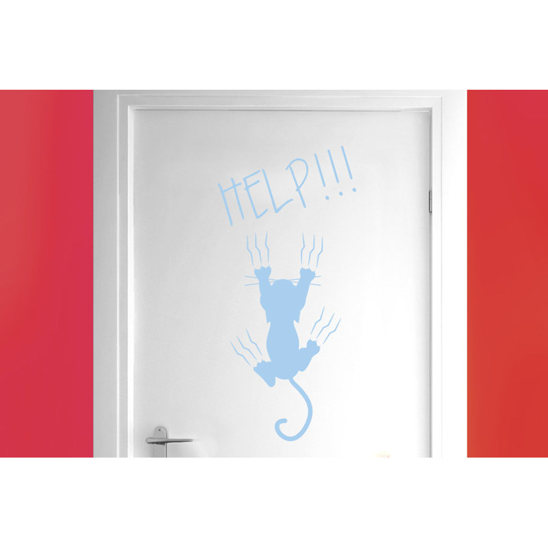 Animals Wall Decal, Light Blue