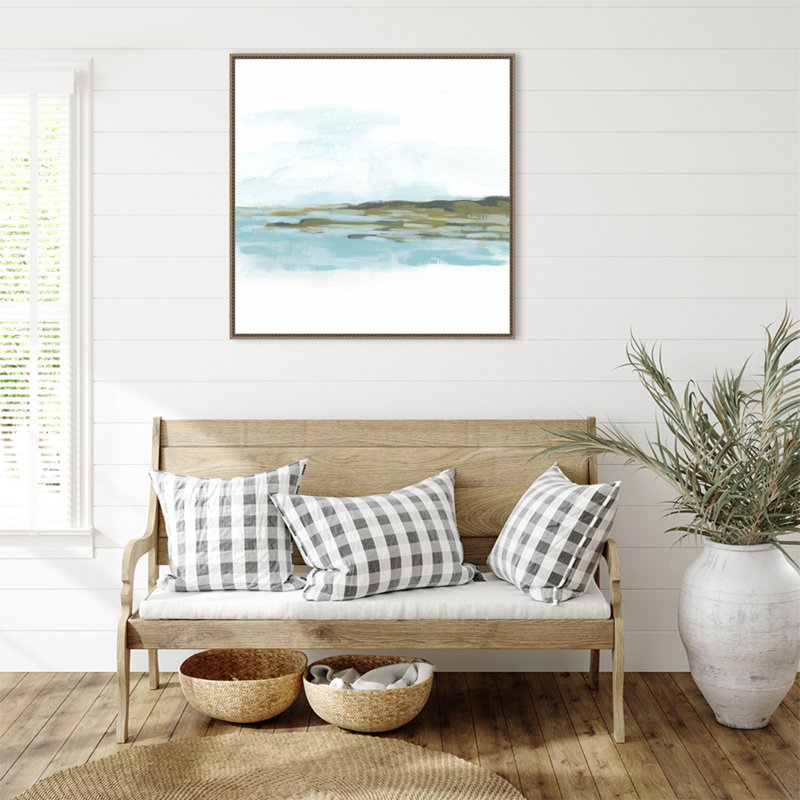 «Shoreline Cameo II» par June Erica Vess, reproduction d'art sur toile encadrée, H 30 po x l 30 po
