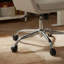 Fauteuil de bureau ergonomique à dossier haut COLAMY en cuir kaki-134973755