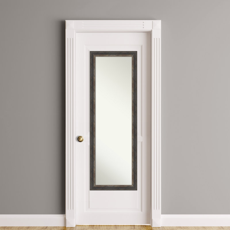 Sheringham Flat Mirror, Charcoal, 52" x 18"