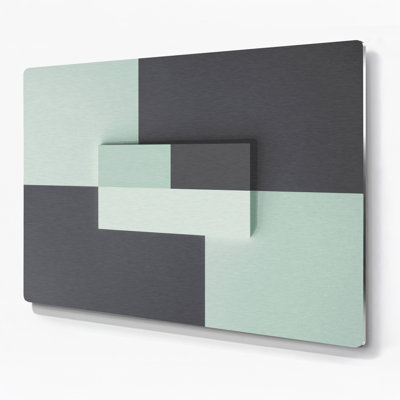 Minimalisme 40, art mural gris en métal
