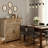 Brown Washed Wood Barn Door Storage Cabinet With Drawers, Suitable For Storage And Décor In Kitchens And Living Rooms.-1460320832