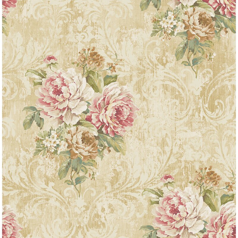 August Grove® Mccarty Floral Roll | Wayfair