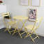 Ensemble bistro 3 pièces de table ronde pliable et chaises-2007479806