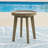 Demitrios Outdoor Round End Table