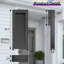 Lampe murale d'extérieur à DEL 15 po en aluminium noir à intensité variable-766343023