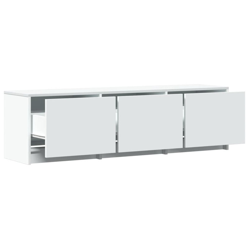 Cristien Unfinished TV Stand, White, 97cm