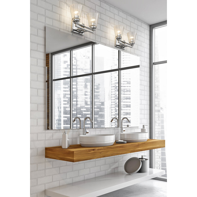 Éclairage pour meuble-lavabo 2 lumières Tuleta, Chrome