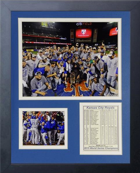 2015 Royals World Series Kansas City Champions Framed Memorabilia Legends Never Die 
