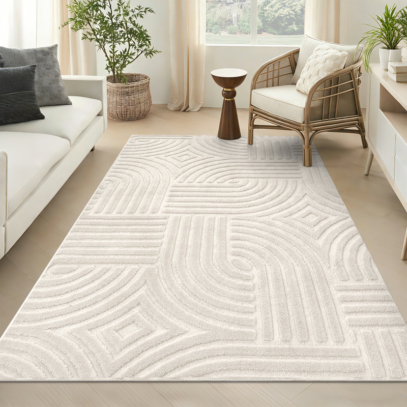Machine Washable Non-Slip Oriental Area Rug, Rectangle 3' x 5'