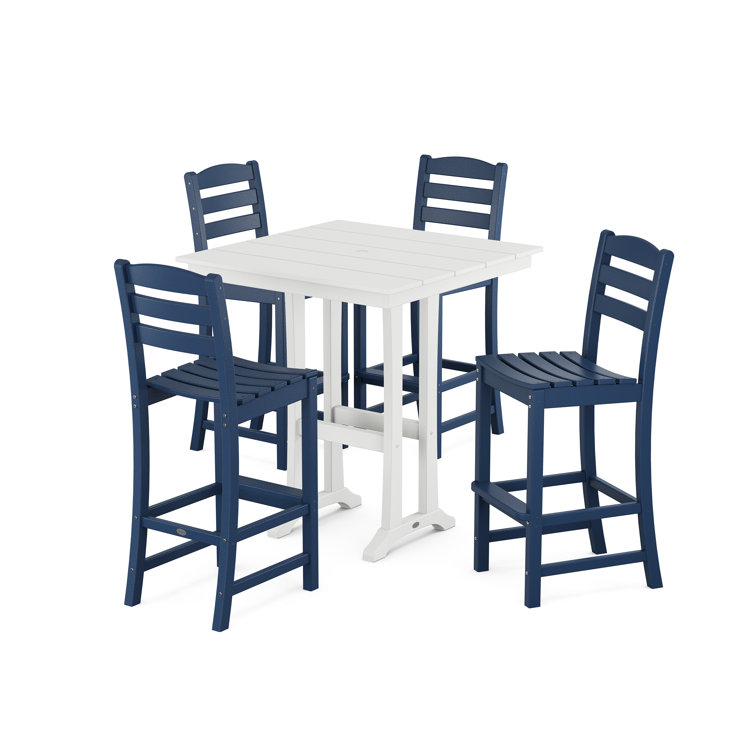 La Casa Café 4 - Person Patio Dining Set with Rectangular Table