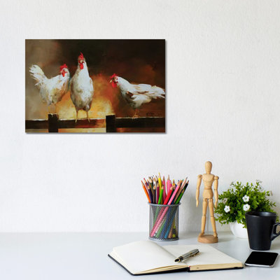 Chicken II 1 Piece Wrapped Canvas Painting