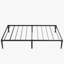 Base de lit plateforme simple, base de lit en métal robuste, capacité de 600 lb, sommier antidérapant moderne avec support en lattes de métal, aucun sommier requis, noir-494598968