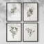 «Vintage Floral Print», impression encadrée CCI - ensemble de 4-2086759051-2086759044