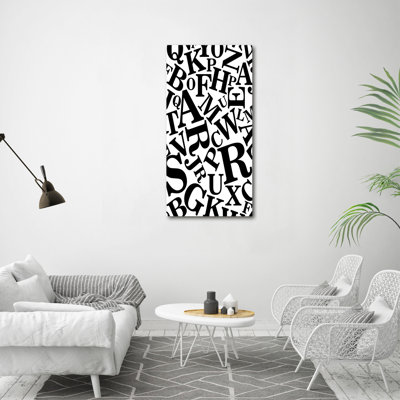 Avihai Alphabet - Wrapped Canvas Print
