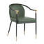 Ensemble de 2 chaises de salle à manger Comfort, style moderne en métal Pu pour cuisine