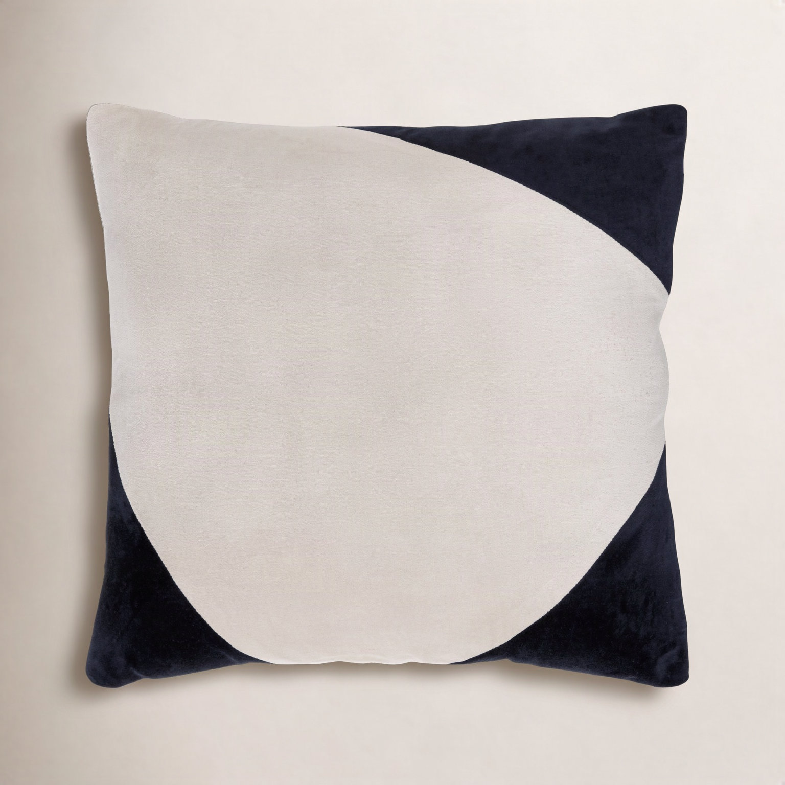 Denny Cotton Pillow Cover, 22" x 22", Black, Pillow Cover Only - No Insert